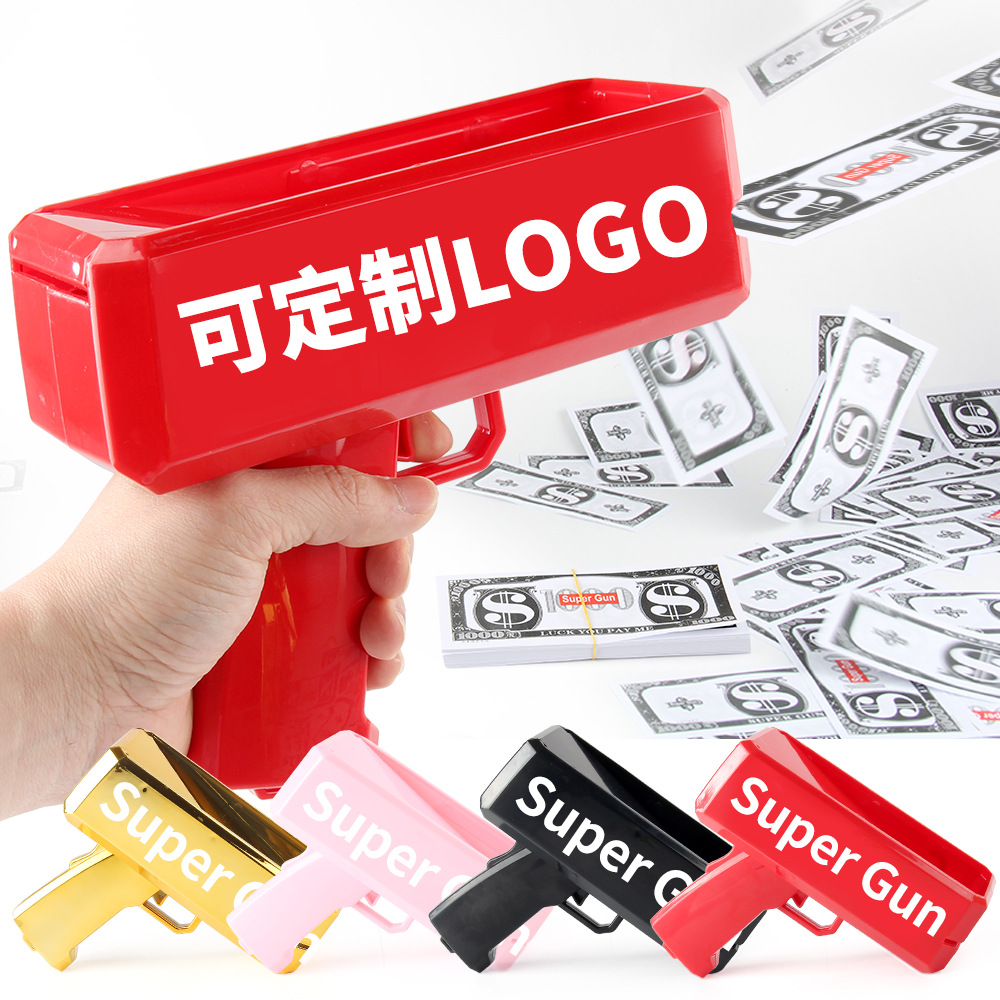 SOURCE Manufacturer Amazon Electric Money Spray Gun Bill Gun Money Children Toy Gun Parent-Child Interaction Toys
