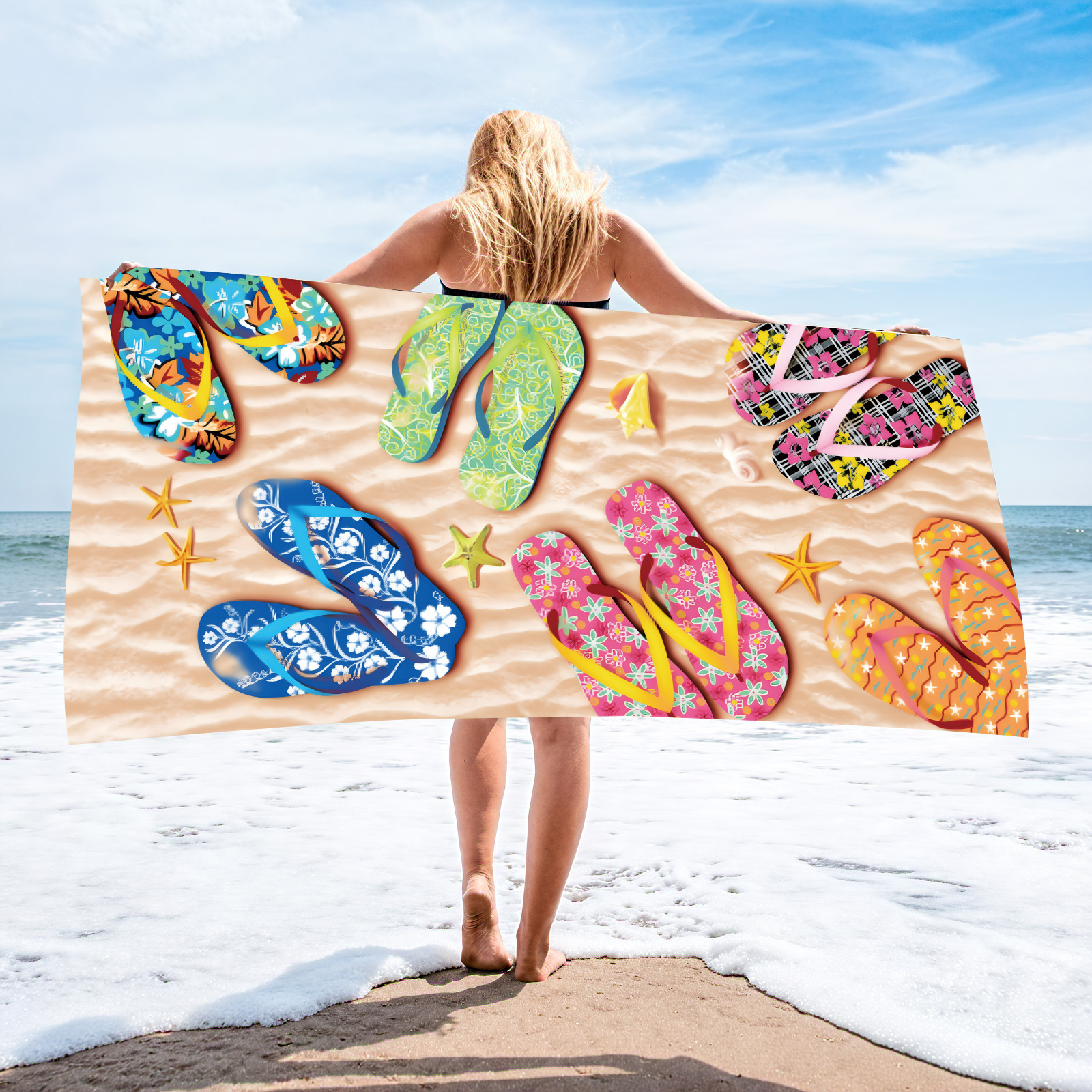 printing-microfiber beach towel beach towel bath towel slippers beach towel custom absorbent bath towel