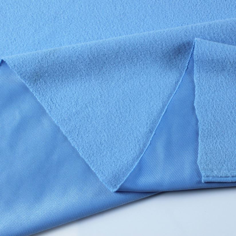 clinquant velvet terry fabric home textile toy school uniform fabric polyester single-sided fleece 75d warp knitted single-sided sports pants