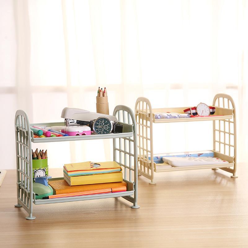 kitchen double-layer storage rack seasoning multi-functional multi-layer storage rack desktop draining bathroom