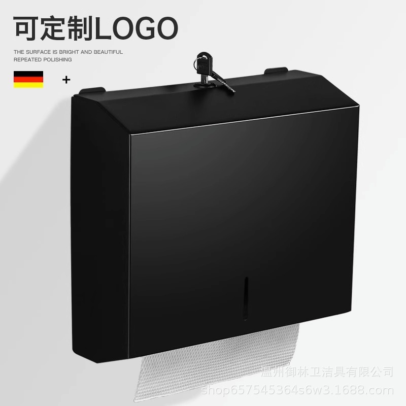 large plate tissue box square bathroom hardware paper towels paper box unit bathroom stainless steel durable napkin