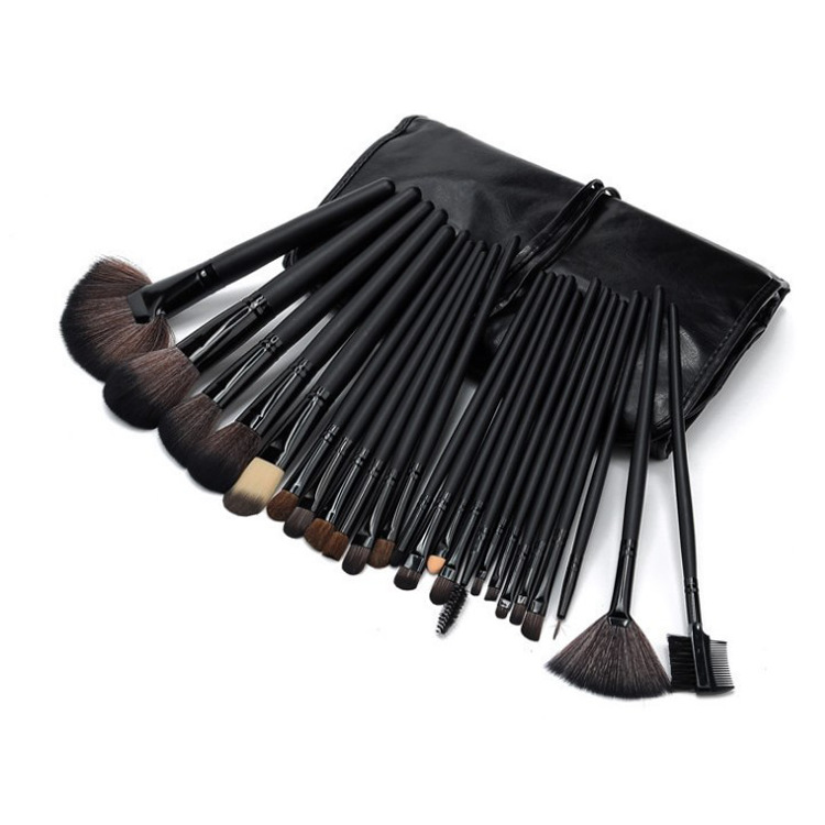 24 black makeup brushes suit beauty tools makeup brushes