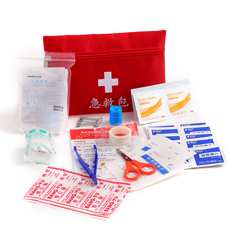 13-Piece Family First Aid Appliance Bag Set Outdoor Travel Survival Emergency Kit