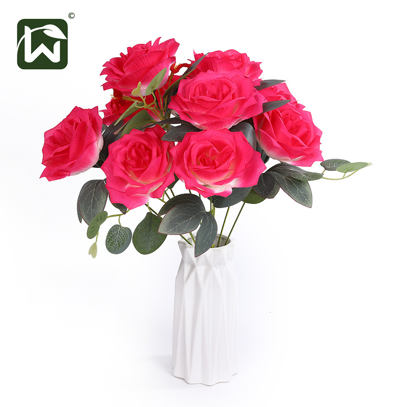 artificial flower rose artificial flowers decorative flower head flower arrangement decoration hotel home indoor living room photography props