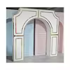 Height Quality White PVC Acrylic Media Event Furniture Arch Backdrop Stand for Wedding Events Wedding Party Decorations